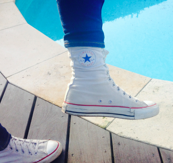 style converse blanche